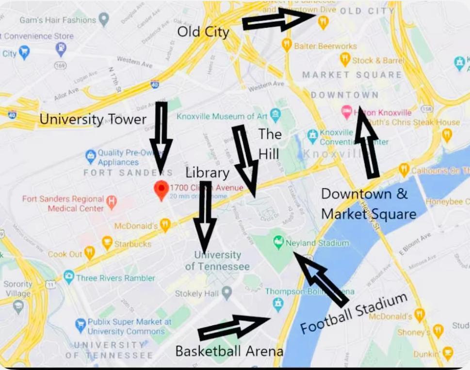 Condo Close To Stadium And Free Parking Ноксвилл Экстерьер фото